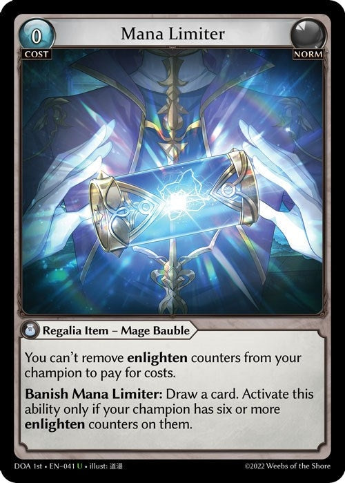 Image for Mana Limiter (041) (Dawn of Ashes 1st Edition) - Grand Archive TCG