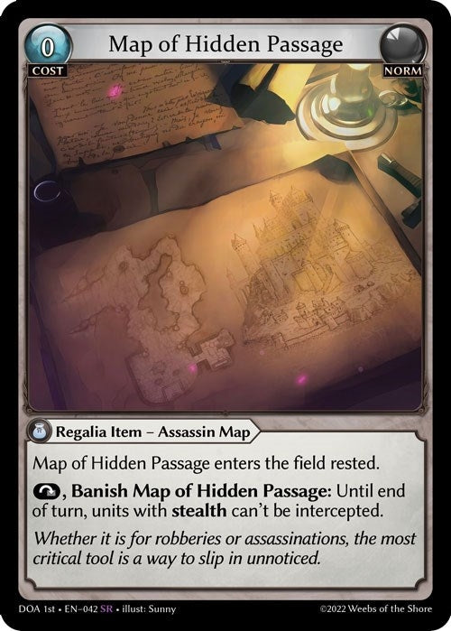 Image for Map of Hidden Passage (042) (Dawn of Ashes 1st Edition) - Grand Archive TCG