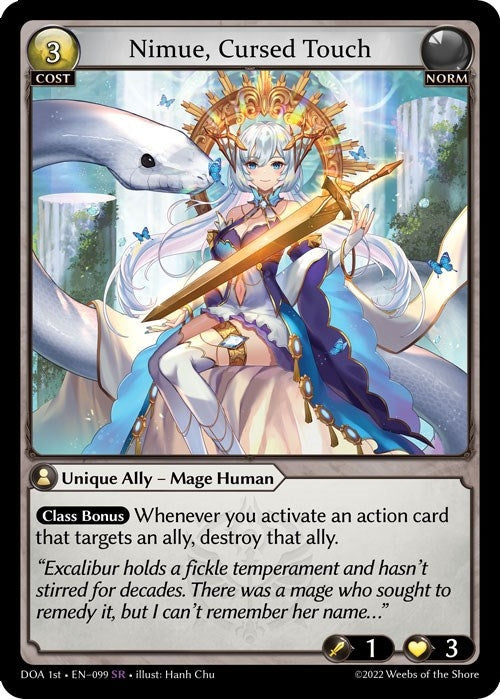 Image for Nimue, Cursed Touch (099) (Dawn of Ashes 1st Edition) - Grand Archive TCG