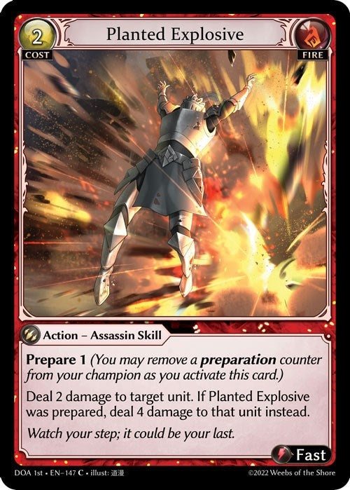 Image for Planted Explosive (147) (Dawn of Ashes 1st Edition) - Grand Archive TCG