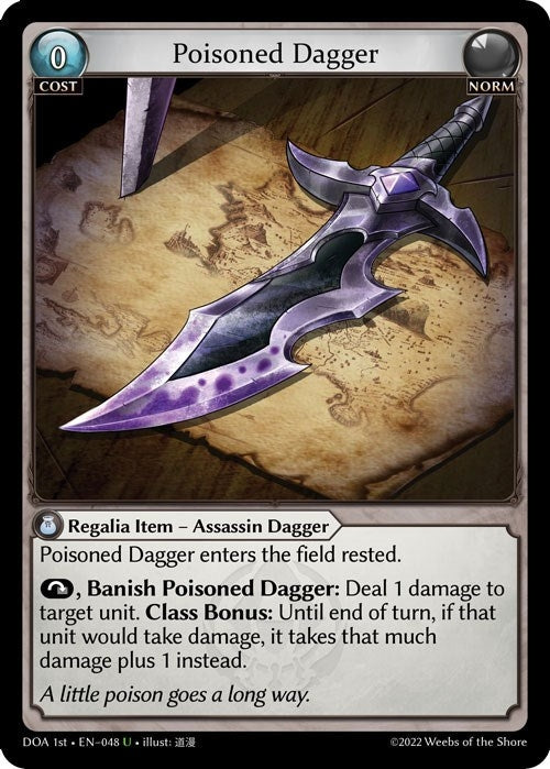 Image for Poisoned Dagger (048) (Dawn of Ashes 1st Edition) - Grand Archive TCG