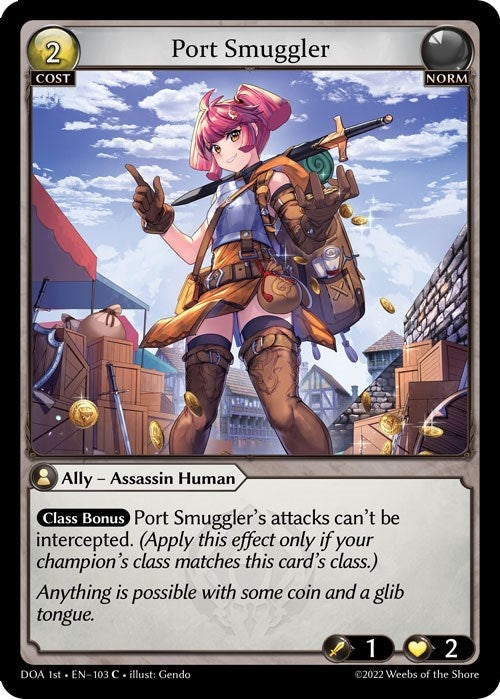 Image for Port Smuggler (103) (Dawn of Ashes 1st Edition) - Grand Archive TCG
