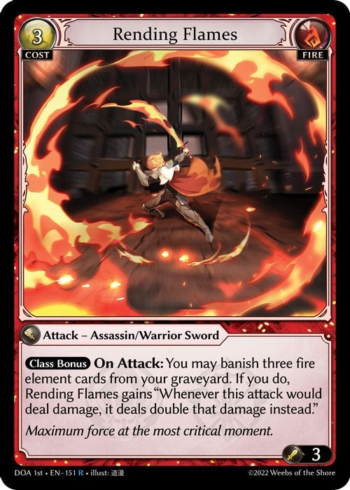 Image for Rending Flames (151) (Dawn of Ashes 1st Edition) - Grand Archive TCG