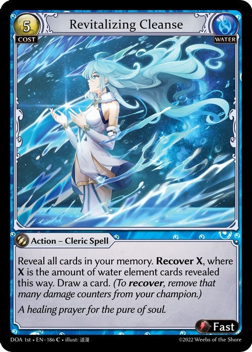 Image for Revitalizing Cleanse (186) (Dawn of Ashes 1st Edition) - Grand Archive TCG
