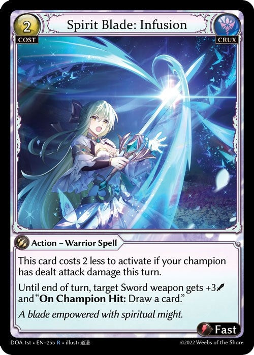 Image for Spirit Blade: Infusion (255) (Dawn of Ashes 1st Edition) - Grand Archive TCG