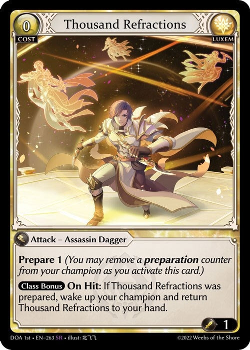 Image for Thousand Refractions (263) (Dawn of Ashes 1st Edition) - Grand Archive TCG