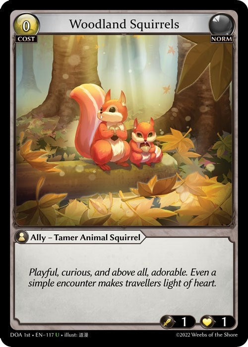Image for Woodland Squirrels (117) (Dawn of Ashes 1st Edition) - Grand Archive TCG