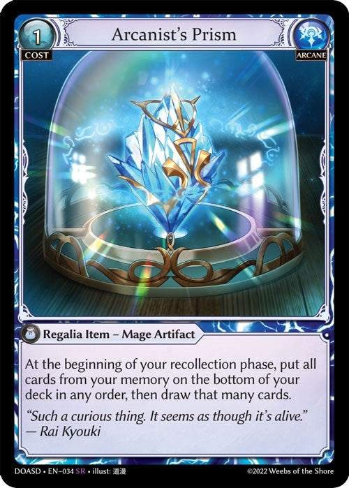 Image for Arcanist's Prism (034) (Dawn of Ashes Starter Decks) - Grand Archive TCG