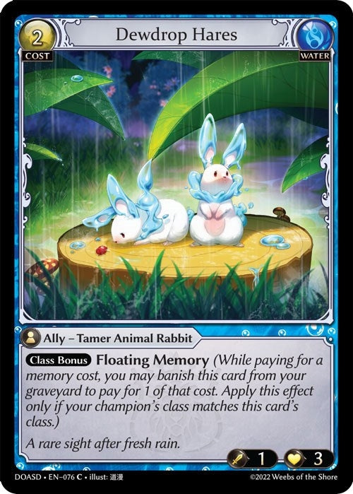 Image for Dewdrop Hares (076) (Dawn of Ashes Starter Decks) - Grand Archive TCG