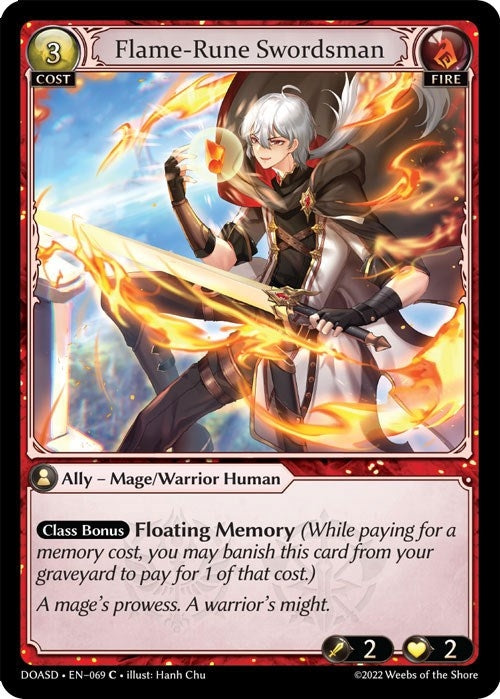 Image for Flame-Rune Swordsman (069) (Dawn of Ashes Starter Decks) - Grand Archive TCG