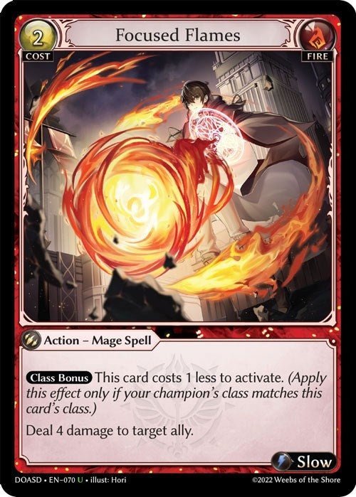 Image for Focused Flames (070) (Dawn of Ashes Starter Decks) - Grand Archive TCG