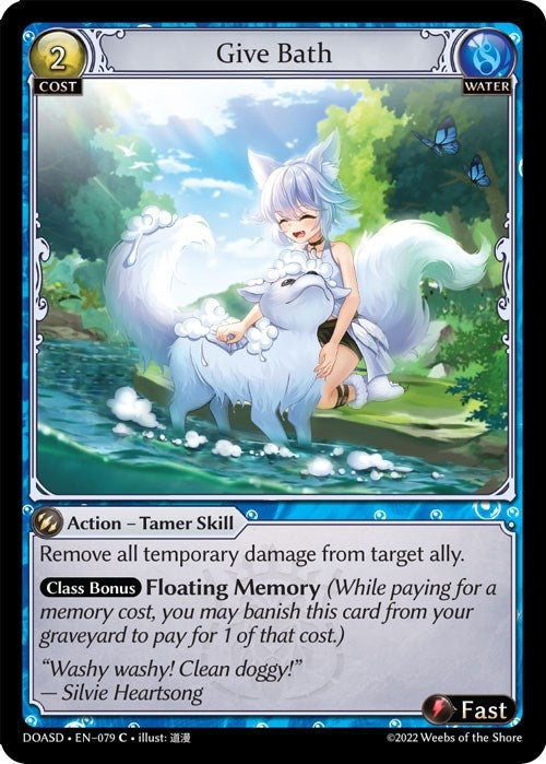 Image for Give Bath (079) (Dawn of Ashes Starter Decks) - Grand Archive TCG