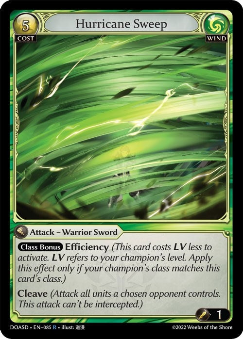Image for Hurricane Sweep (085) (Dawn of Ashes Starter Decks) - Grand Archive TCG