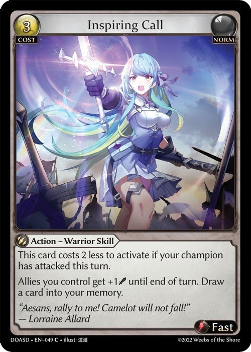 Image for Inspiring Call (049) (Dawn of Ashes Starter Decks) - Grand Archive TCG