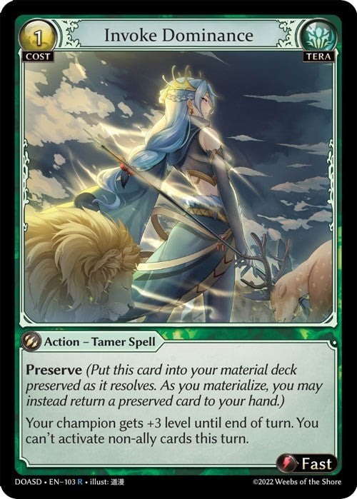 Image for Invoke Dominance (103) (Dawn of Ashes Starter Decks) - Grand Archive TCG