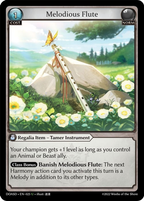 Image for Melodious Flute (025) (Dawn of Ashes Starter Decks) - Grand Archive TCG