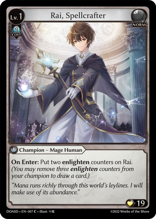 Image for Rai, Spellcrafter (007) (Dawn of Ashes Starter Decks) - Grand Archive TCG