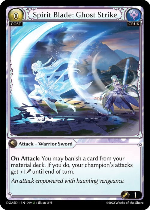 Image for Spirit Blade: Ghost Strike (099) (Dawn of Ashes Starter Decks) - Grand Archive TCG