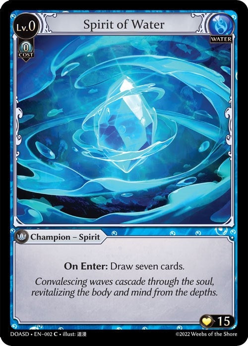 Image for Spirit of Water (002) (Dawn of Ashes Starter Decks) - Grand Archive TCG