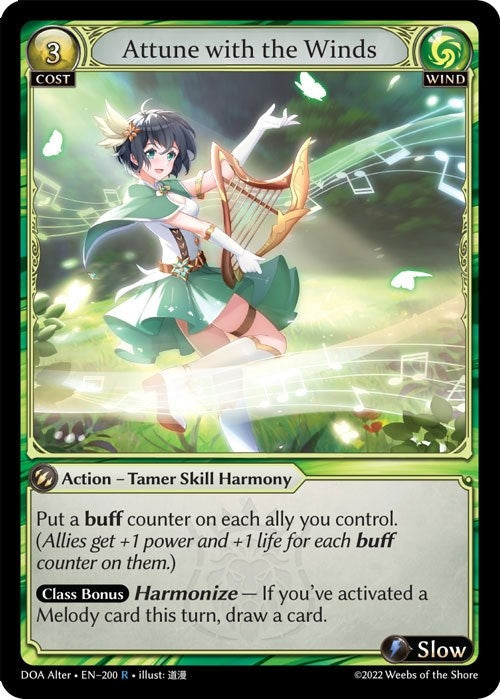 Image for Attune with the Winds (200) (Dawn of Ashes Alter Edition) - Grand Archive TCG