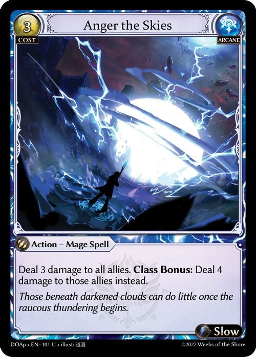 Image for Anger the Skies (101) (Dawn of Ashes Prelude) - Grand Archive TCG