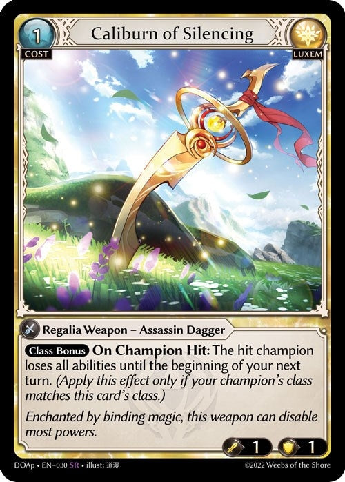 Image for Caliburn of Silencing (030) (Dawn of Ashes Prelude) - Grand Archive TCG