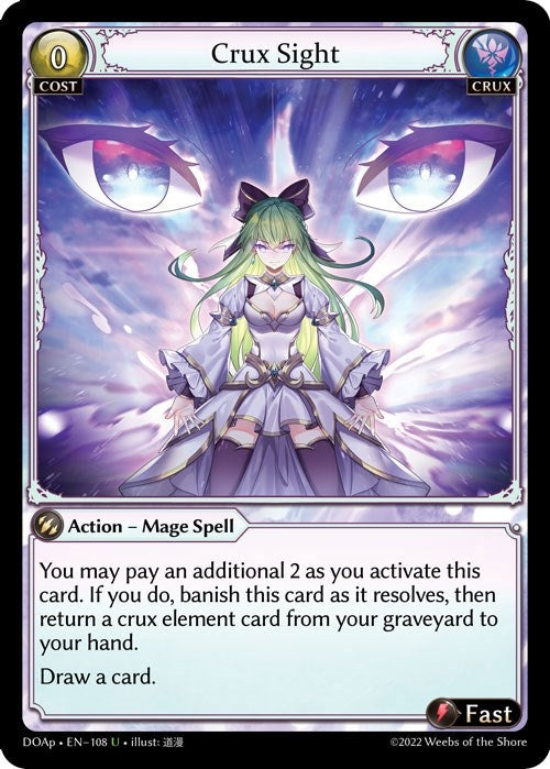 Image for Crux Sight (108) (Dawn of Ashes Prelude) - Grand Archive TCG