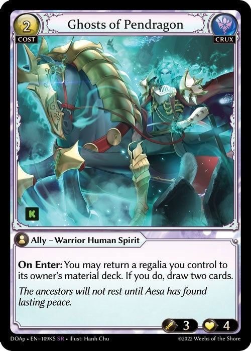 Image for Ghosts of Pendragon (109KS) (Dawn of Ashes Prelude) - Grand Archive TCG