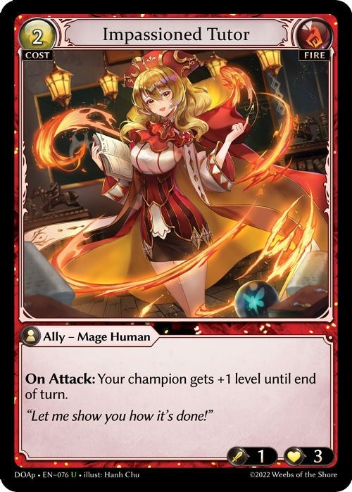 Image for Impassioned Tutor (076) (Dawn of Ashes Prelude) - Grand Archive TCG