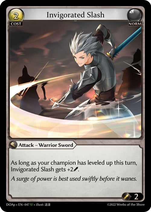 Image for Invigorated Slash (047) (Dawn of Ashes Prelude) - Grand Archive TCG