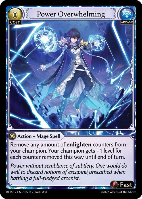 Image for Power Overwhelming (105) (Dawn of Ashes Prelude) - Grand Archive TCG