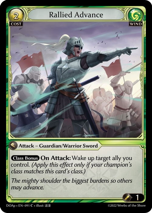 Image for Rallied Advance (091) (Dawn of Ashes Prelude) - Grand Archive TCG