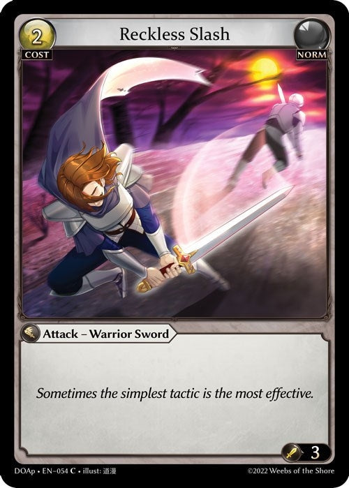 Image for Reckless Slash (054) (Dawn of Ashes Prelude) - Grand Archive TCG