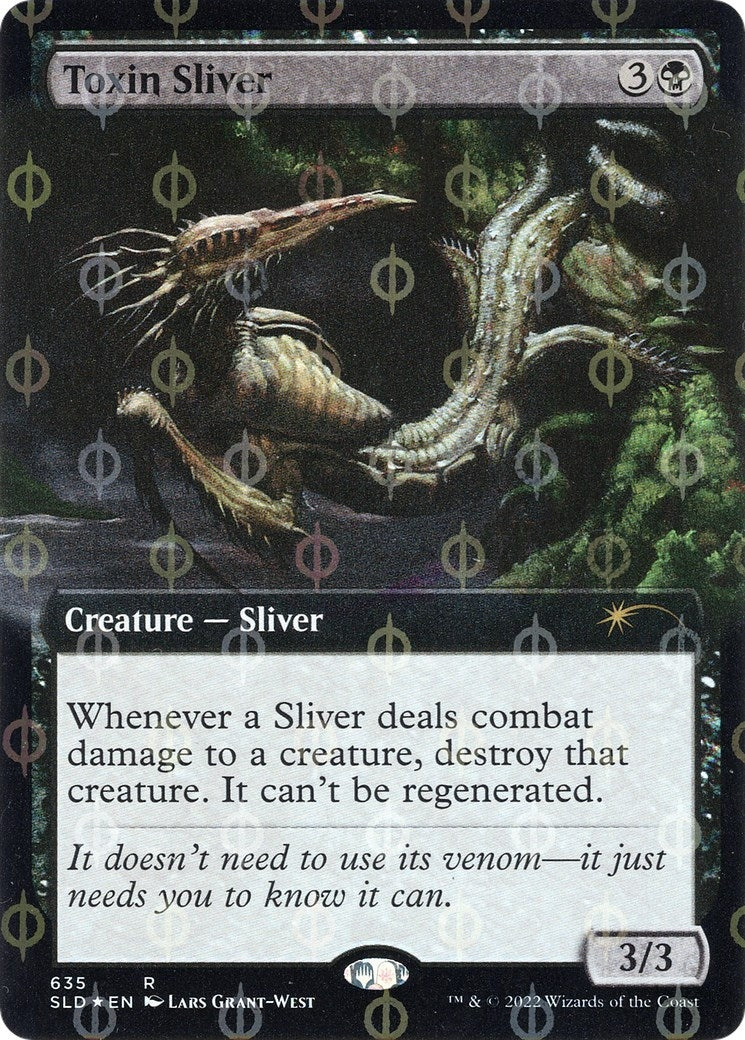 Toxin Sliver (Extended Art) (Step-and-Compleat Foil) (635) [SLD] - MTG Single