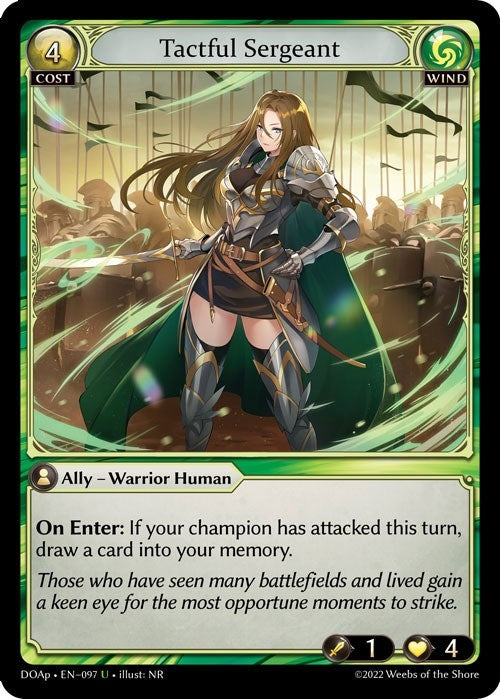 Image for Tactful Sergeant (097) (Dawn of Ashes Prelude) - Grand Archive TCG
