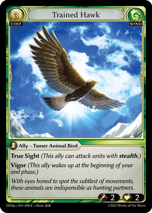 Image for Trained Hawk (098) (Dawn of Ashes Prelude) - Grand Archive TCG