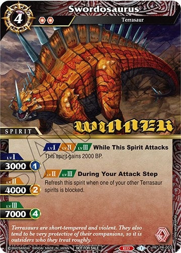 Swordosaurus (Winner) (3) [BSSP] - Battle Spirits Saga Single