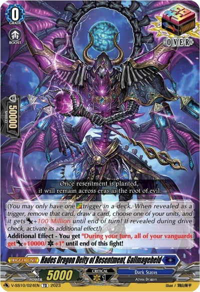 Hades Dragon Deity of Resentment Gallmageheld (10024) [V-SS10] - Cardfight Vanguard Single