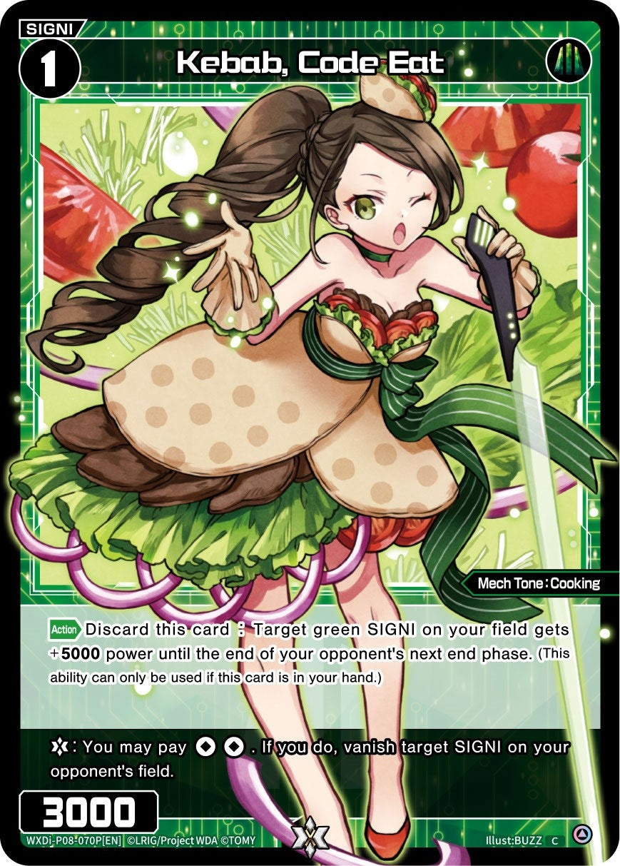Kebab Code Eat (Parallel Foil) (8070) [WXDi-P08] - WIXOSS Single