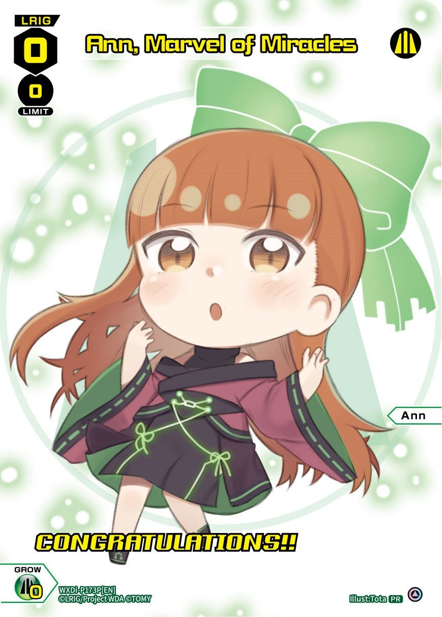 Ann Marvel of Miracles (May 2023) (Winner) (173) [WXDi-P] - WIXOSS Single
