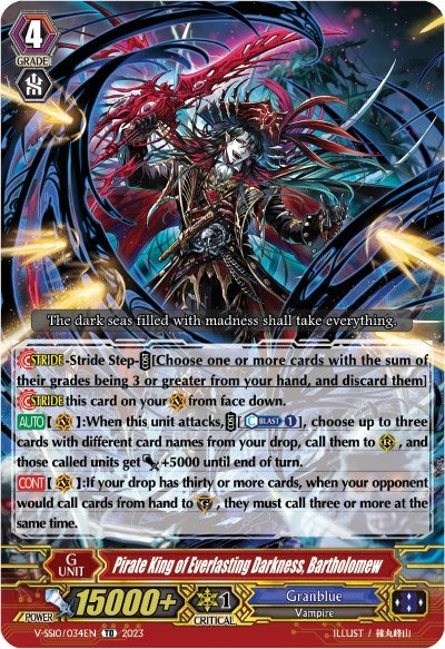 Pirate King of Everlasting Darkness Bartholomew (10034) [V-SS10] - Cardfight Vanguard Single