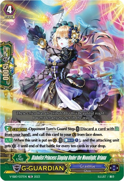Diabolist Princess Singing Under the Moonlight Oriana (10037) [V-SS10] - Cardfight Vanguard Single