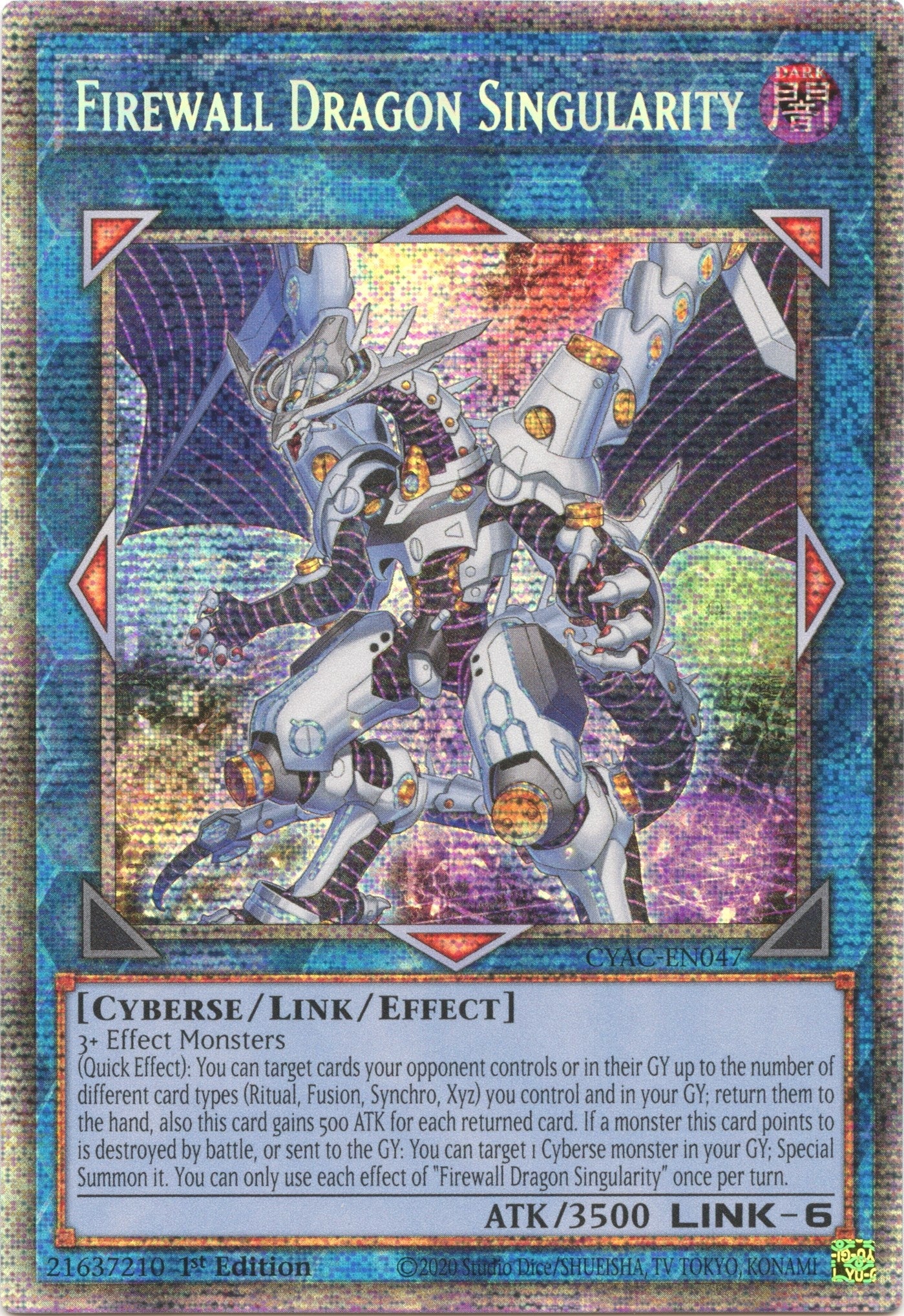 Firewall Dragon Singularity (Starlight Rare) (47) (CYAC) - YuGiOh Single