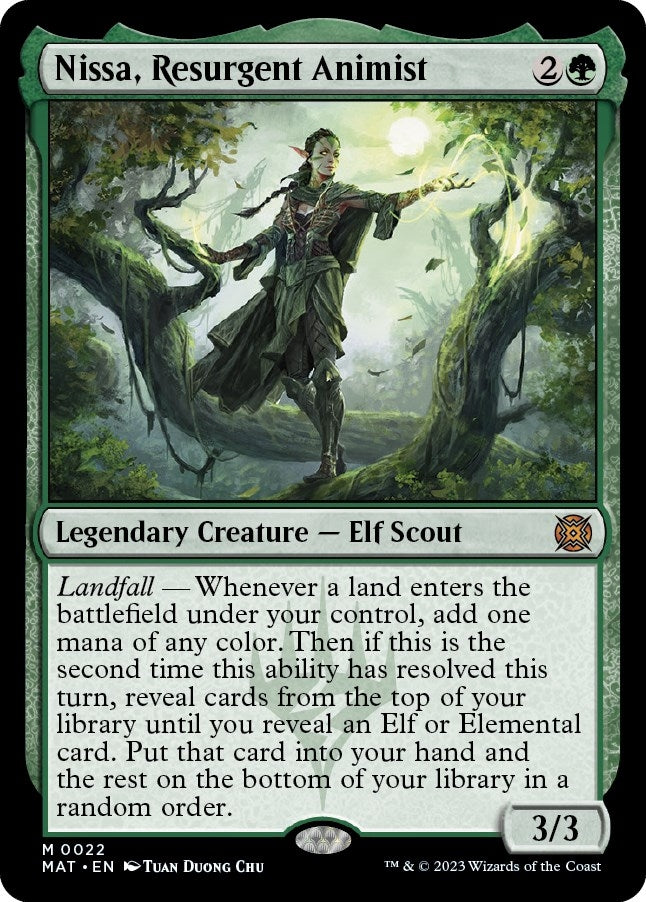 Nissa Resurgent Animist (22) [MAT] - MTG Single