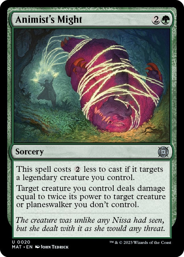 Animist’s Might (20) [MAT] - MTG Single