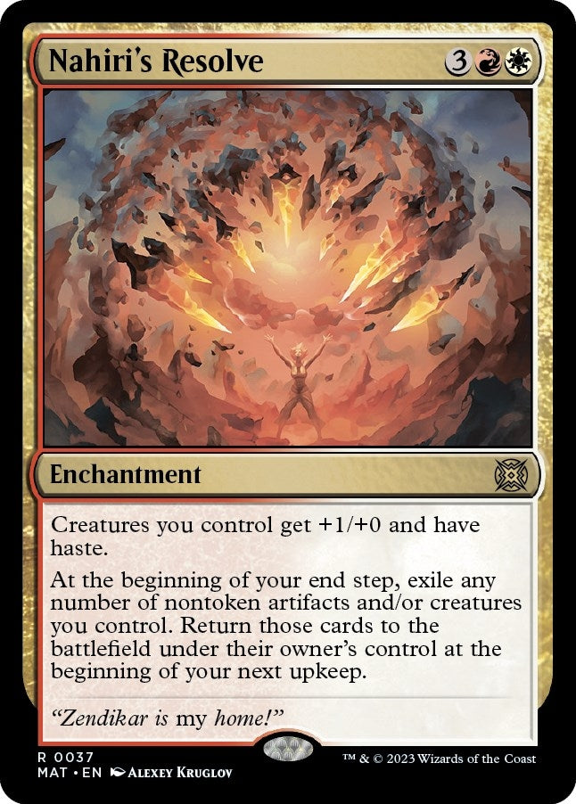 Nahiri’s Resolve (37) [MAT] - MTG Single