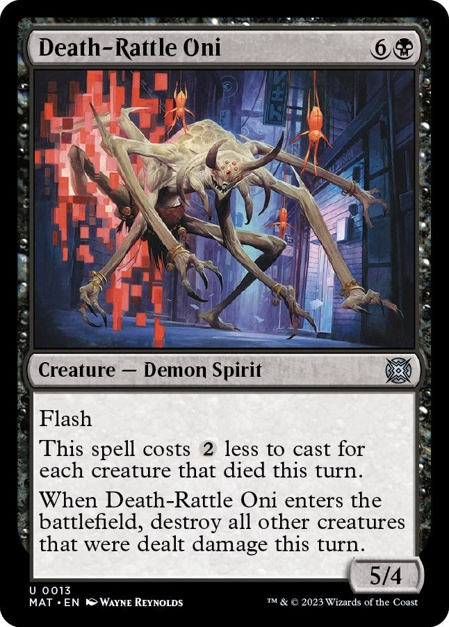 Death-Rattle Oni (13) [MAT] - MTG Single