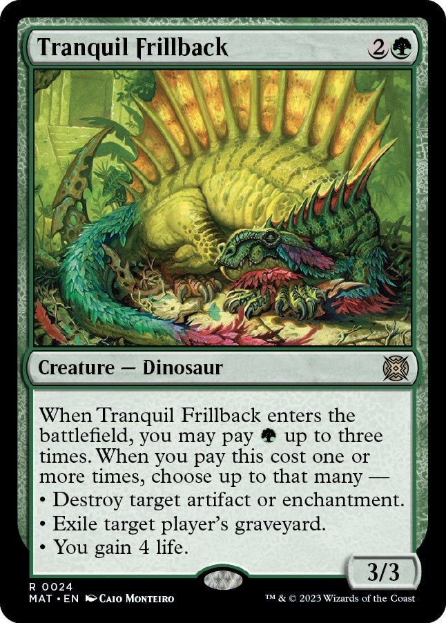 Tranquil Frillback (24) [MAT] - MTG Single