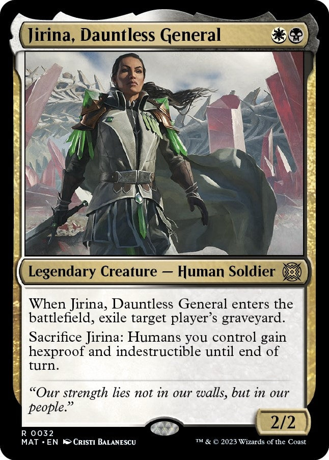 Jirina Dauntless General (32) [MAT] - MTG Single