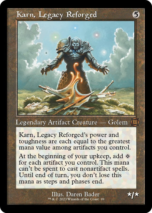 Karn Legacy Reforged (Retro Frame) (99) [MAT] - MTG Single